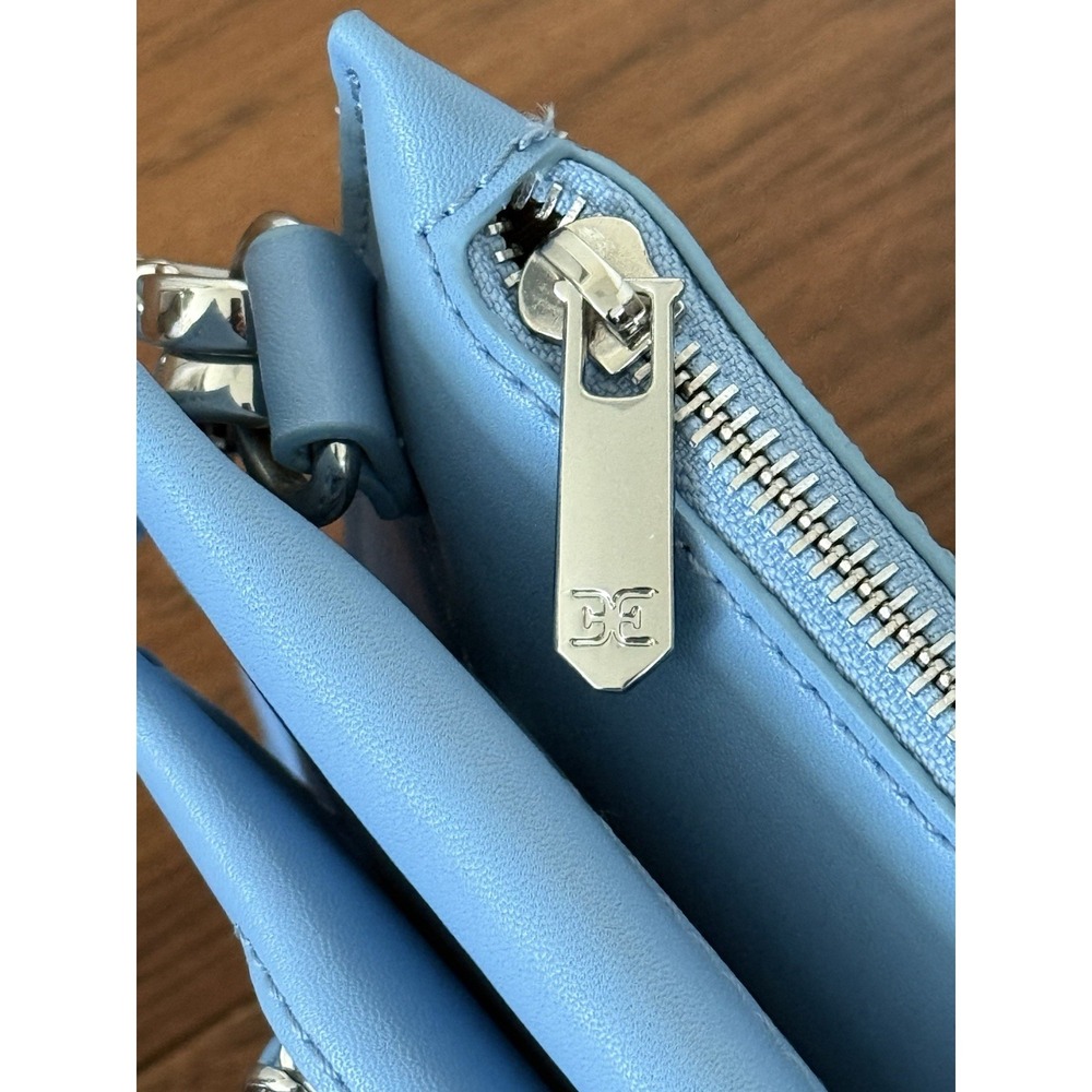 Sam Edelman Maisie Passport Crossbody Light Blue Leather Travel/Everyday Bag - Picture 7 of 14